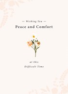 sympathy peace comfort card